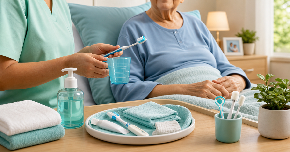 Higiene oral em idosos com disfagia